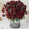 Artificial Flower Silk Roses Wedding Home RoomBridal Holding Flowers Wreath Decora Courtyard Festival DIY Bouquet Gift Accessory