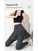 High Waist Two-Piece Yoga Pants - Spring/Summer Tummy Control, Pocketed, Cropped Denim, Plus Size