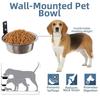 Foldable Hanging Pet Bowl Anti Slip 6/8inch Stationary Dog Cage Bowl Anti-corrosion Anti Vomiting Pet Food Dispenser