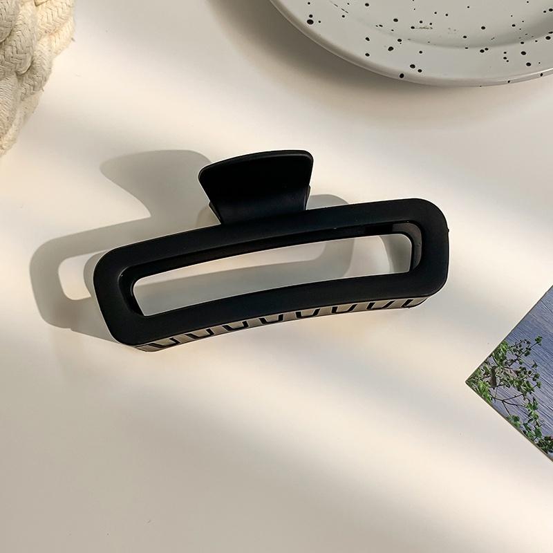 Frosted simple square shark clip back head Pan hair grab clip advanced sense hair accessories
