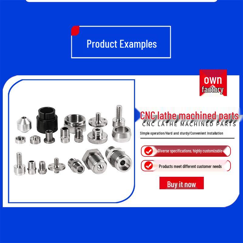 Swiss-Type Precision CNC Machined 304 Stainless Steel Parts
