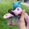 60cm 3D Printed Luminous Snake Movable Joint Simulation Snake Action Figures Home Office Desktop Ornament Birthday Gifts