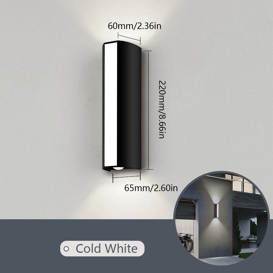 

Long Wall Light outdoor Waterproof Modern Long Strip LED lighting wall lamp IP66 Garden AC 85-256v outdoorDecoration 10 W&No SENSOR