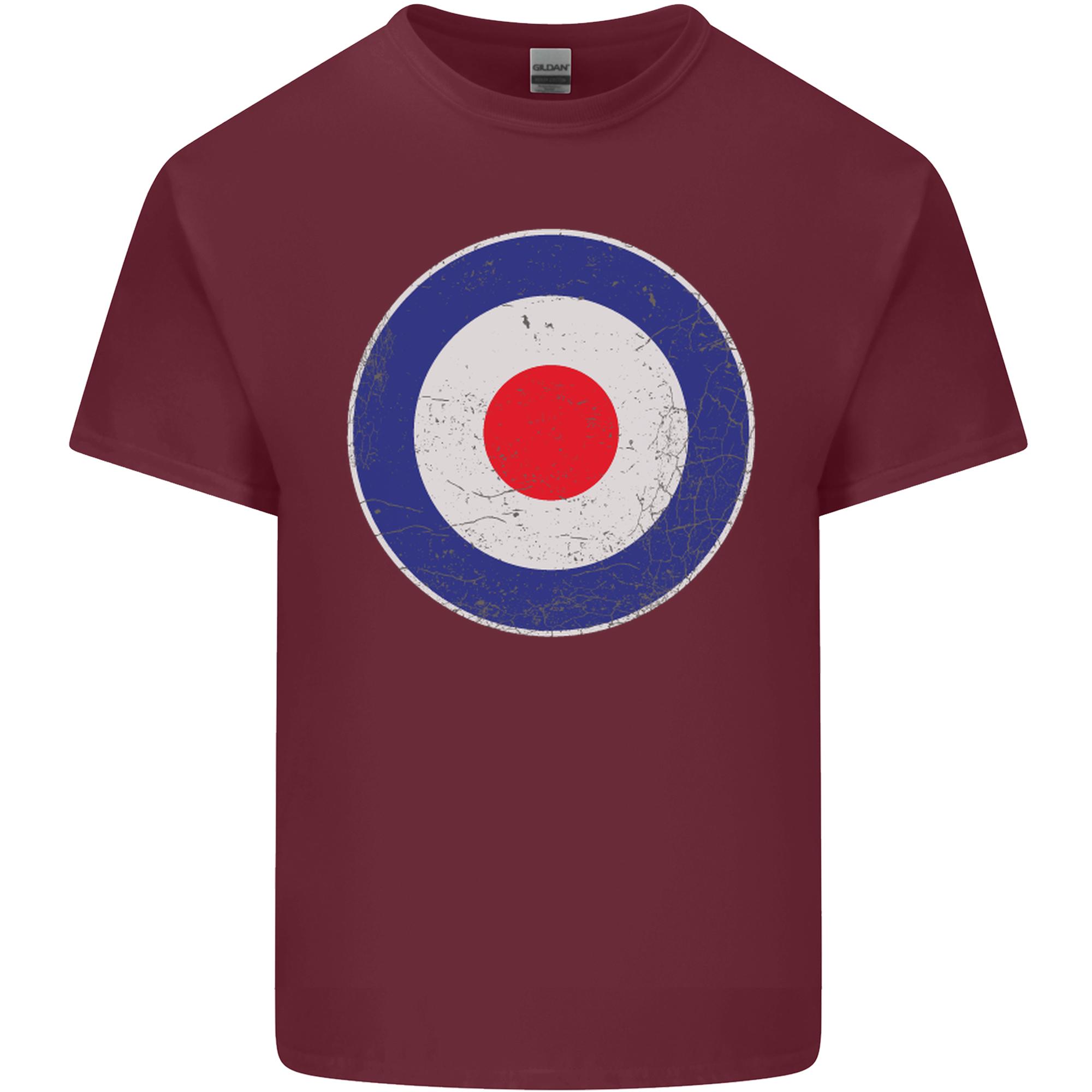 Mod Logo Scooter Biker Raf Royal Air Force Unisexs Light Cotton Tshirt S