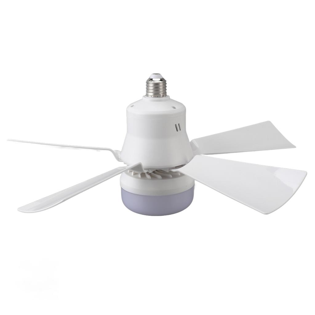 Stropní ventilátor s osvětlením, stmívatelný, 3 teploty barev, 3 rychlosti větru, časovač 1H 2H 4H, E26, malá ventilátorová lampa s dálkovým ovládáním pro ložnici, kuchyň