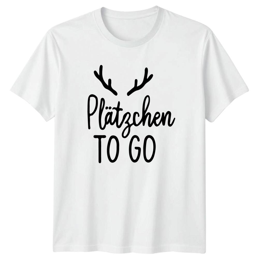 Pltzchen To Go TShirt Christmas Cookie Holiday Christmas Gift S