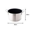 Endo Shoji Commercial Murano Induction Teflon Select Half Stockpot 28cm IH compatible stainless coated interior AHVA404 (Endo Shoji) (without lid)