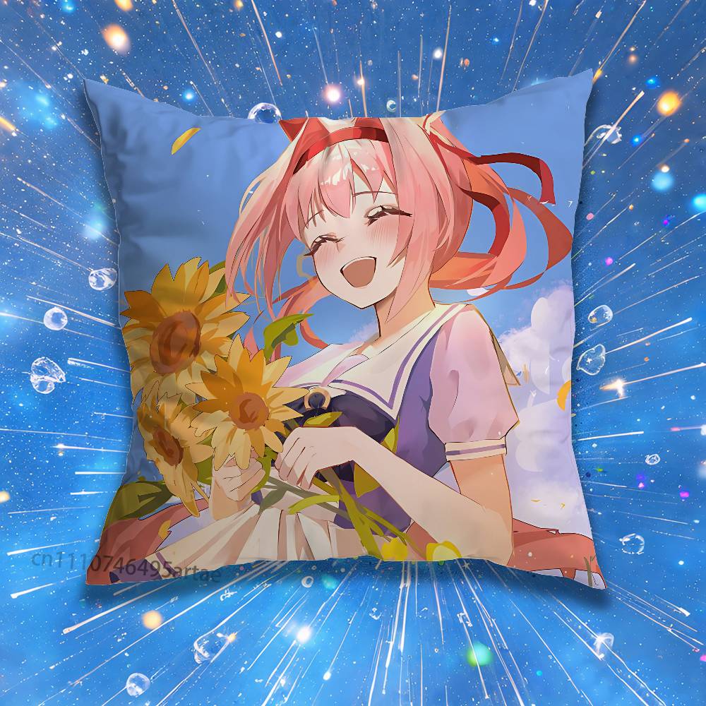 Haru Urara UUmamusume Pillow Case Living Room Sofa Cushion Cover Suitable For Home Bedroom Room Decoration