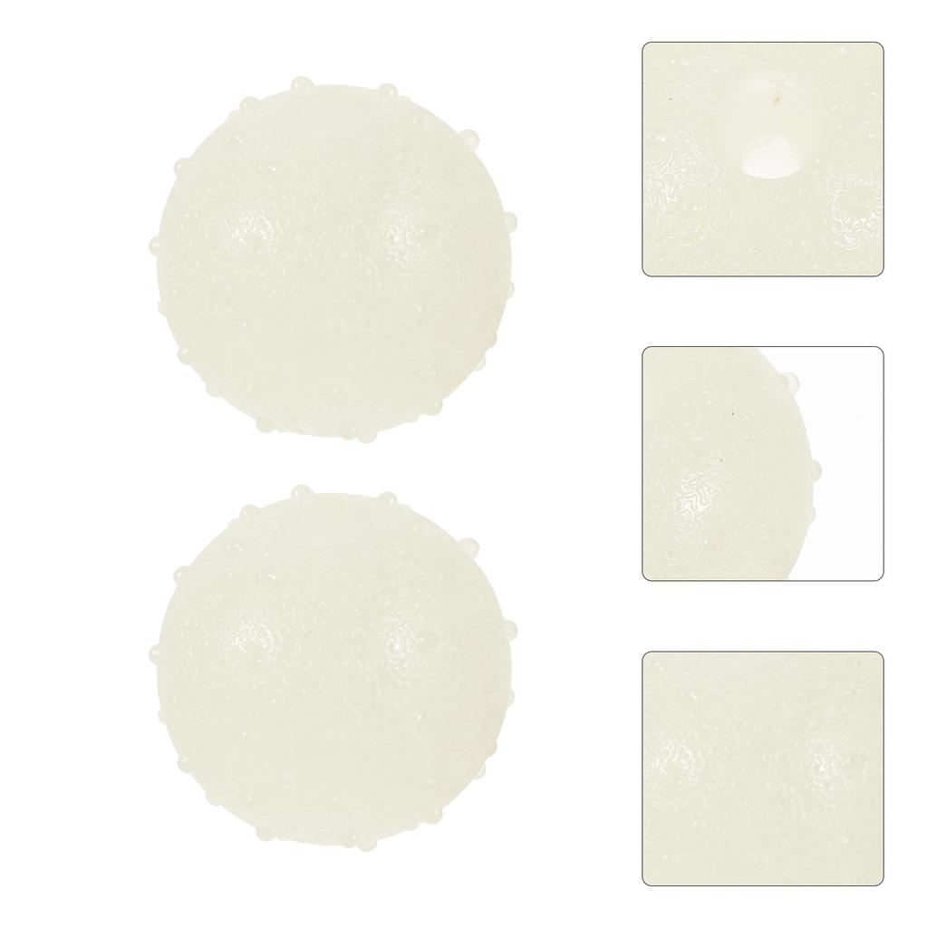 2 Pcs Glow In The Dark Rubber Ball Chew Toy For Puppy Interactive Pet Ball Squeaky Puppy Play Outdoor Indoor Dog Toy Balls