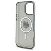 Karl Lagerfeld Klhmp16Lhlschk Iphone16 Pro 6.3 Czarny/Black Hardcase Iml Metal Choupette Head Magsafe