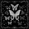 Butterfly Pattern Tarots Card Tablecloth Altars Cloth  Altars Cloth Divinations Cards Table Cloth Tapestry Decoration