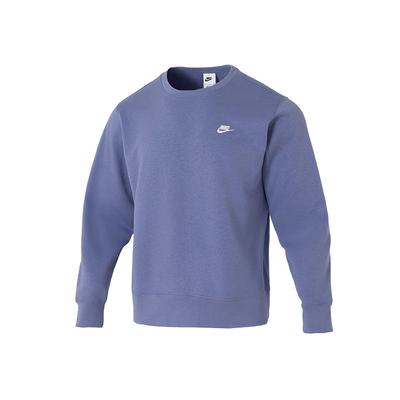 Nike Moletom de Gola Redonda com Letras de Manga Longa Masculino sweatshirt Azul FN3889-499