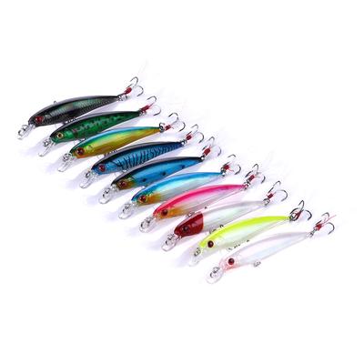 1pc metal jig fishing lure with feather 10g artificial bait freshwater jiggS/&K
