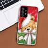 Happy Christmas Cute Bear Gift Phone Case For Samsung Galaxy A53 A52 A73 A72 A12 5G A13 A22 A23 A32 A33 A02S A03S A42 A43 A50S C