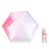 CAPASTEC Parasol UV Complete Sun and Rain Foldable Cute Manual UV Day Day Gradient Red Ultra-lightweight (230g), 100% Protection, Protection,
