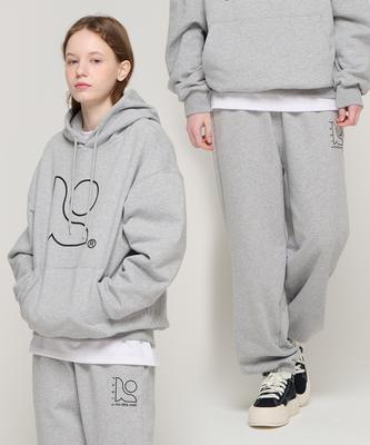 Symbol Logo Hoodie Set (Gray)