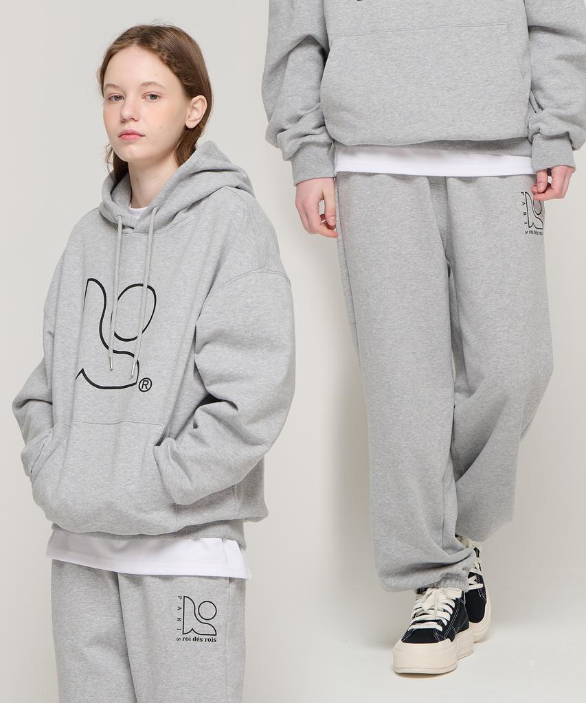 Symbol Logo Hoodie Set (Gray)