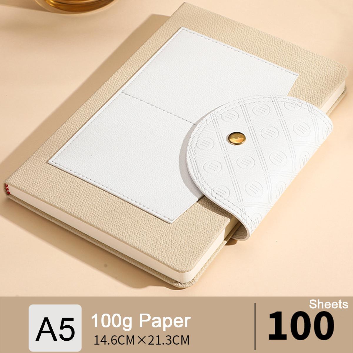 

Деловой блокнот из высококачественной кожи формата А5, книга для записи деловых встреч, рабочая тетрадь, заметки для студентов, ежедневник с пряжкой, A5