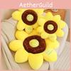 Sunflower Plush Pillow Decorative Cushion Car Backrest Office Chair Backrest Home Sofa Pillow 40cm