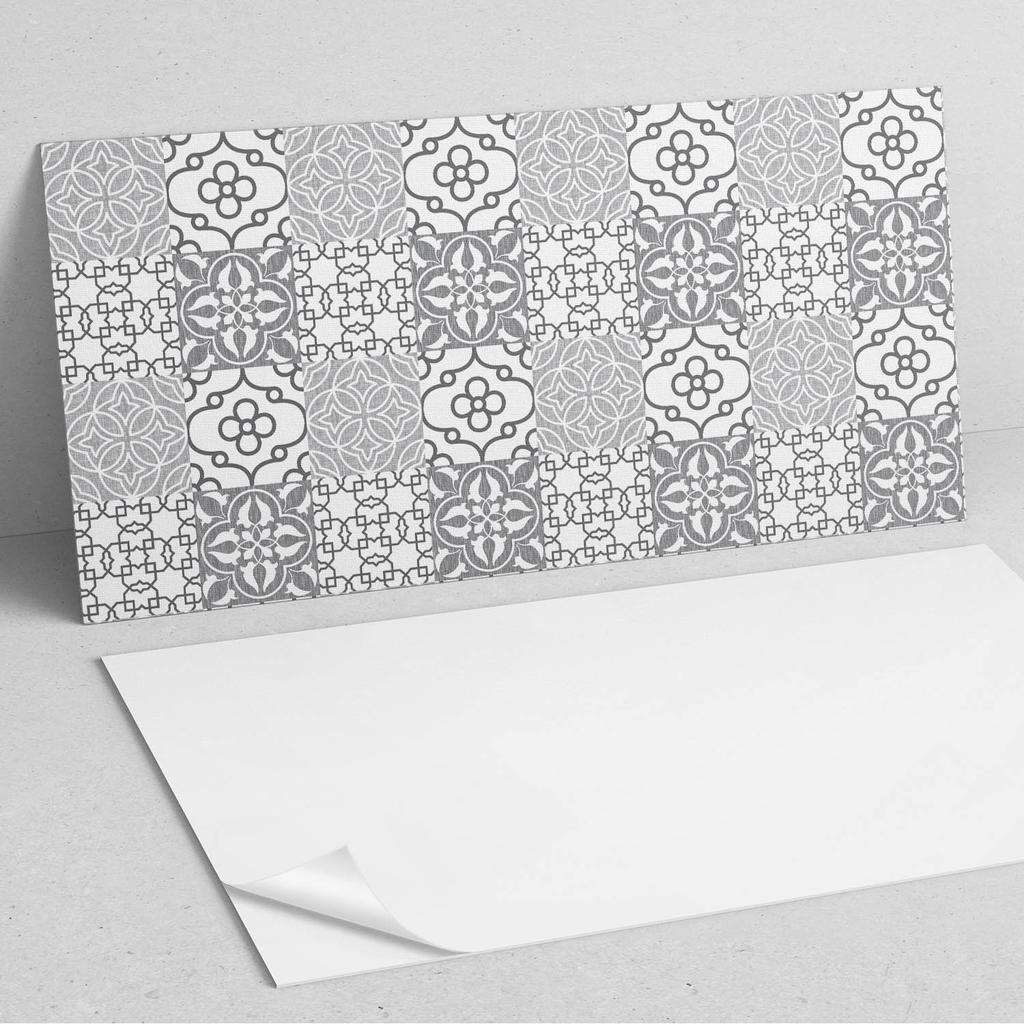 Naklejany Panel Dekoracyjny Do Szybkiej Odmiany Ściany 100X50 Cm Wzory Geometryczne W Układzie