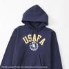 Hoodie Long Sleeve COTTON USA Graphic Print Reverse Hooded Sweatshirt Dark Navy [Champion] 11.5oz Weave(R) REVERSWEAVE(R) C3-Y113 Men's