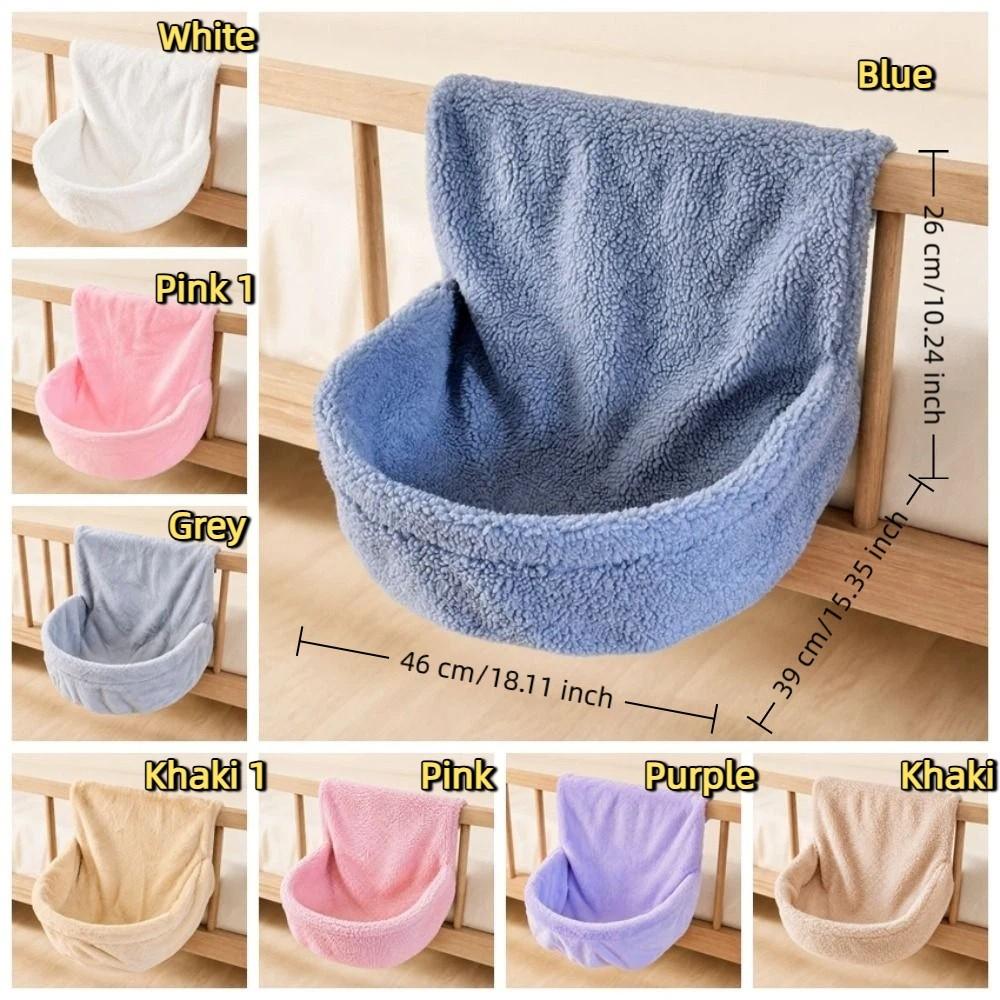 Semicircle Hanging Cat Bed Warm Plush Plush Sleeping Nest Cat Sleeping Bag Balcony Railing