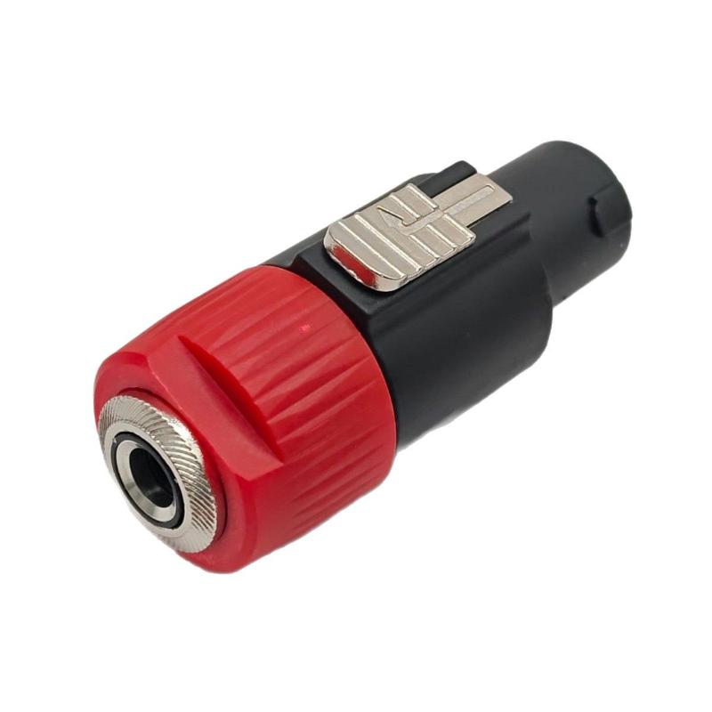 4 Pole Speaker Cable Plug to 65mm Converter Male to 14 Inch TS Female Adapter for Amplifiers and Large PA System