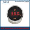 KUS 52mm 0-190ohm 240-33ohm Digital Fuel Level Meter Oil Gauge Red Yellow Light 9-32V Fuel Sensor 175mm 200mm 250mm 300mm 335mm