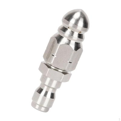 Buse Jet d'égout Accessoire Laveur Haute Pression, Robuste, Remplacement, Acier Inoxydable 1/4''
