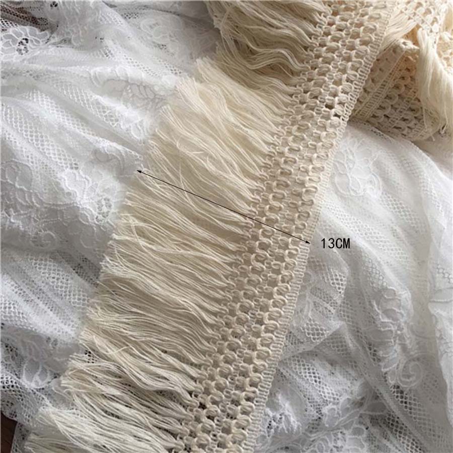2Yards/182CM Lace Tassel Ribbon Trimming Fringes Tassel Lace For Sewing Bed Clothes Curtains DIY Accessories