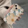 New Foreign Trade Hot-selling Products Oil Painting Flower Apple 17promax Mobile Phone Case iPhone12/13 Transparent Soft Case