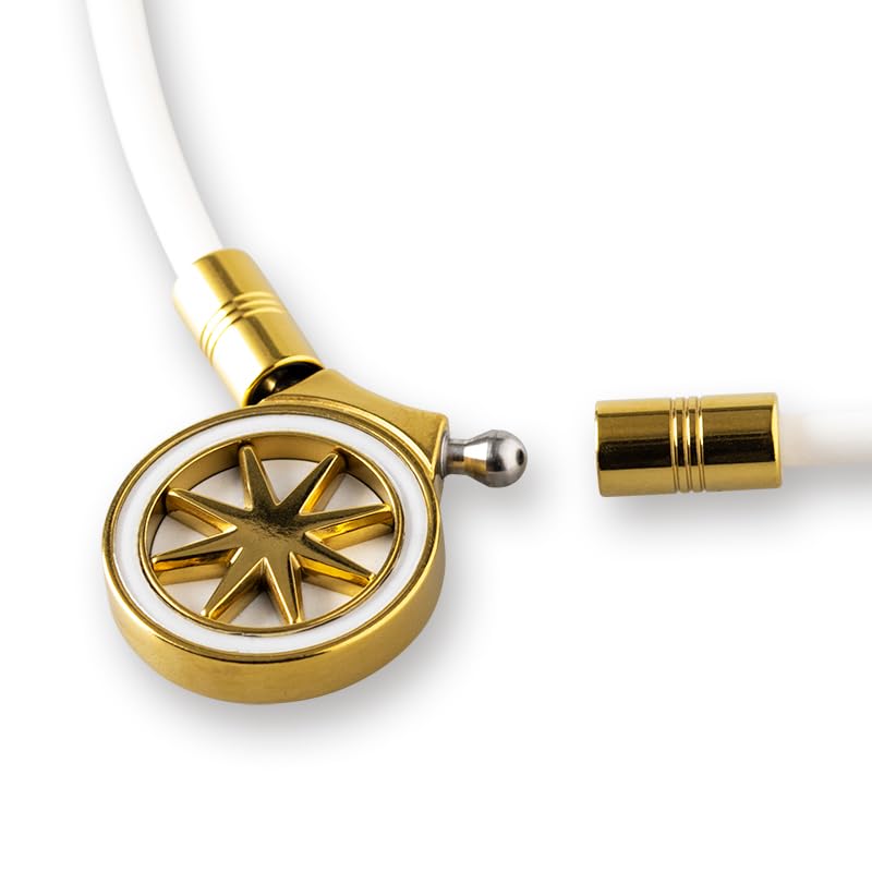 BANDEL Healthcare Necklace Earth mini 2.0 (White x Gold, 43cm)