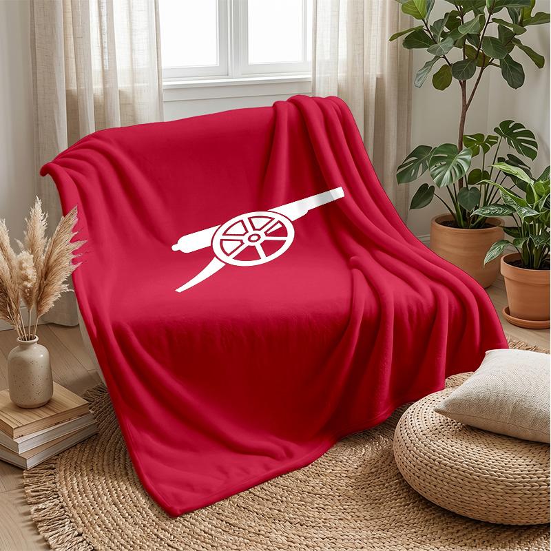 arsenal Theme blanket Soft Flannel Blanket Plush Throw Blanket Cozy Sofa Bed Blanket for Home Decor