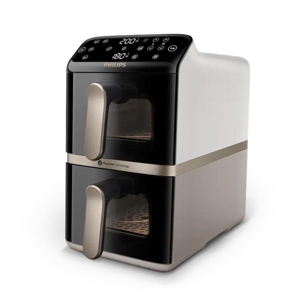 Philips Ovi Série 4000 Airfryer à Paniers Doubles Empilables Na462/80