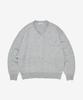 Seutaendeuobeo Crop V-Neck Knit [Gray]