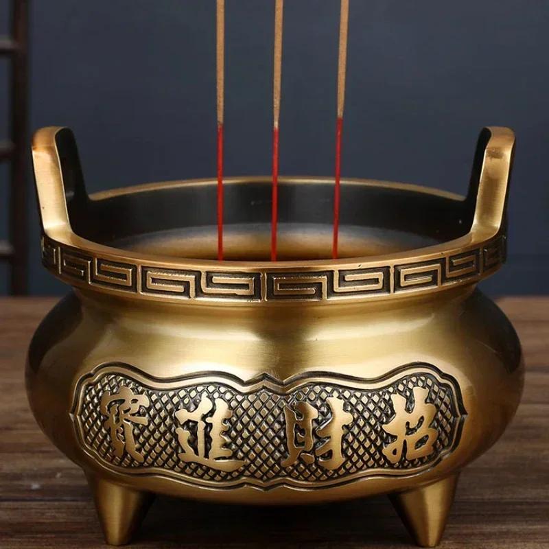 Alloy Censer Temple Offerings To Buddha Buddhist Temple Supplies Attract Wealth Ensuring Safety Pray for Auspiciousness Decor
