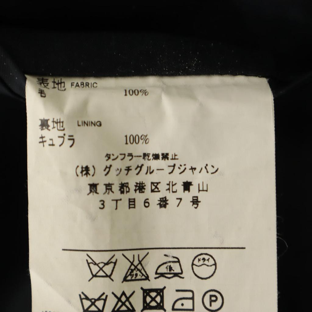 GUCCI made in Italy Striped Pattern suit Setup 46 black Men's Used