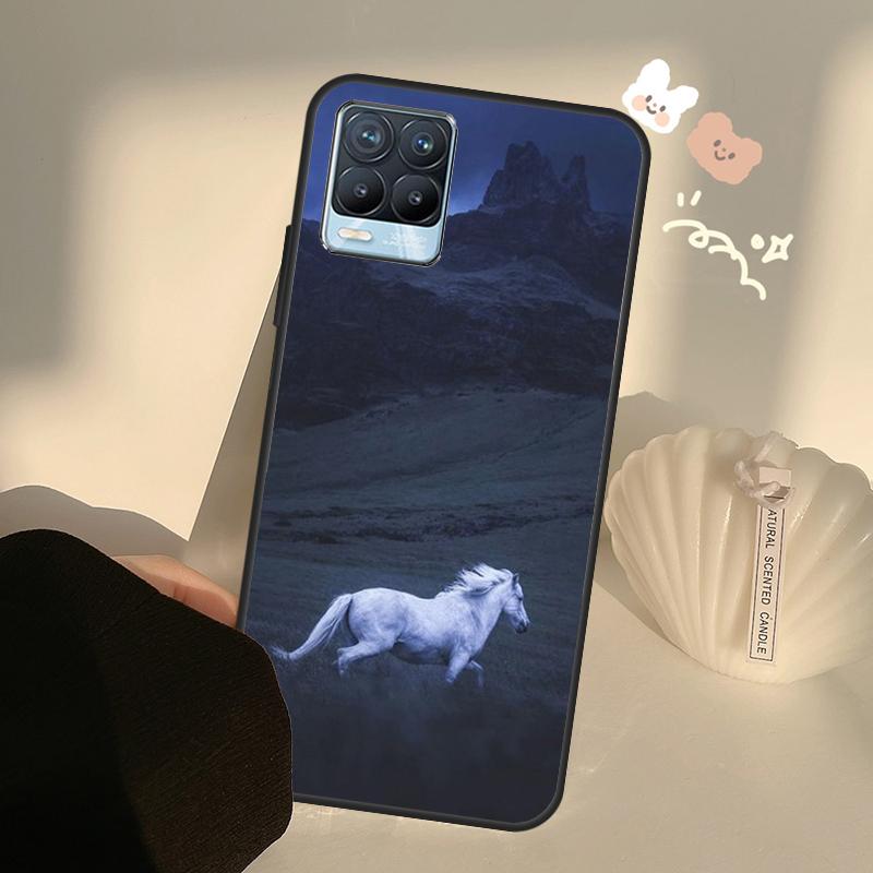 Horses Running For OnePlus 10 Pro 9 Pro 8T Nord2 9R Case For Realme GT 2 Pro 7 8 GT Neo2 9i 8i C21 Coque