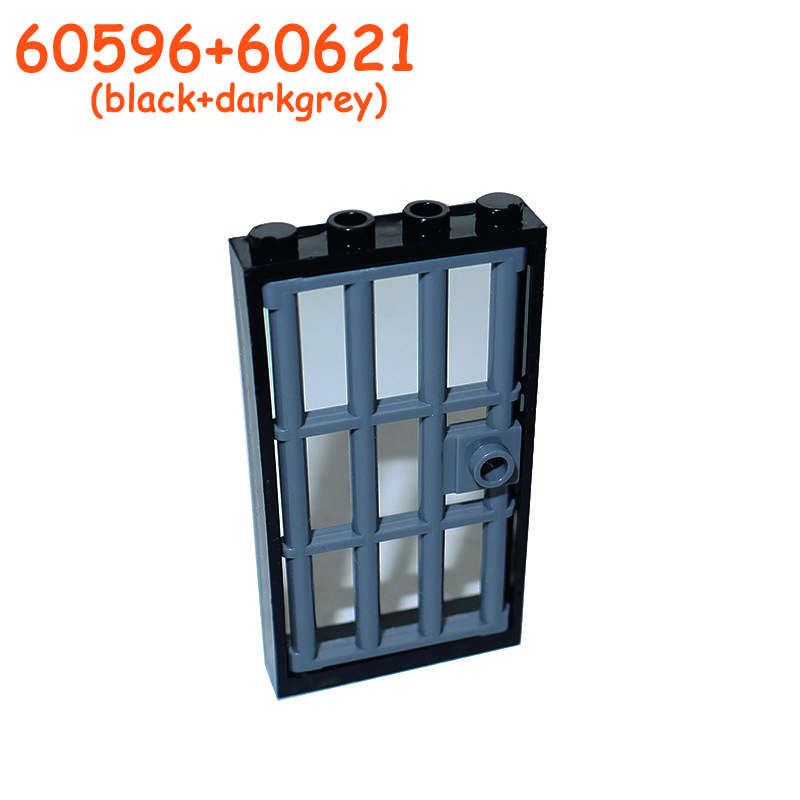 Non-Toxic Railing Stair Barrier Ladder Guard Bar Castle Garden Farm Military Building Block Moc Part Fence City Accessories Assemble Brick