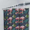 Bathing Shower Curtain Blue Background With Turtle Crab Design Waterproof Fabric Perfect For Bathroom Decor