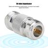 2PCS N Female Double Pass Connector for N Type Male Coaxial Cables Antennas Radio