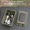 Outdoor Tissue Case Desktop Napkin Paper Storage Box Portable 1.1L Camping Picnic Seasoning Bottle Organizer Sundries Bucket