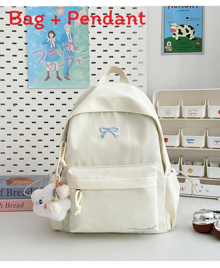 Sweet Candy Color Small Backpack With Nylon For School Use And Daily Commutes