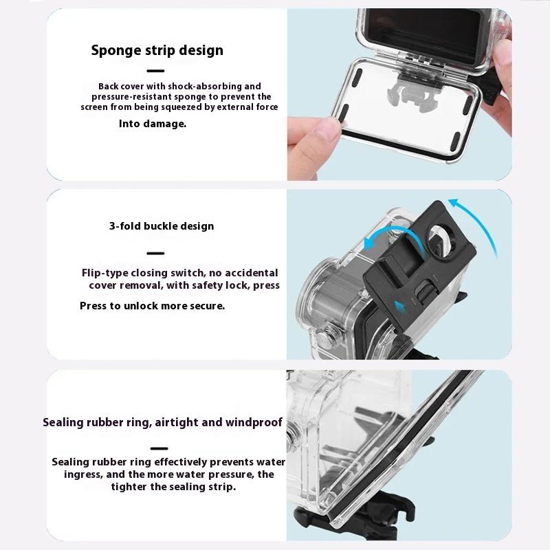 Action Camera Diving Housing for DJI Osmo Action 1Pro 1 1 Water-resistant 61 Meters Diving Case for DJI Osmo Action 1Pro 1 1
