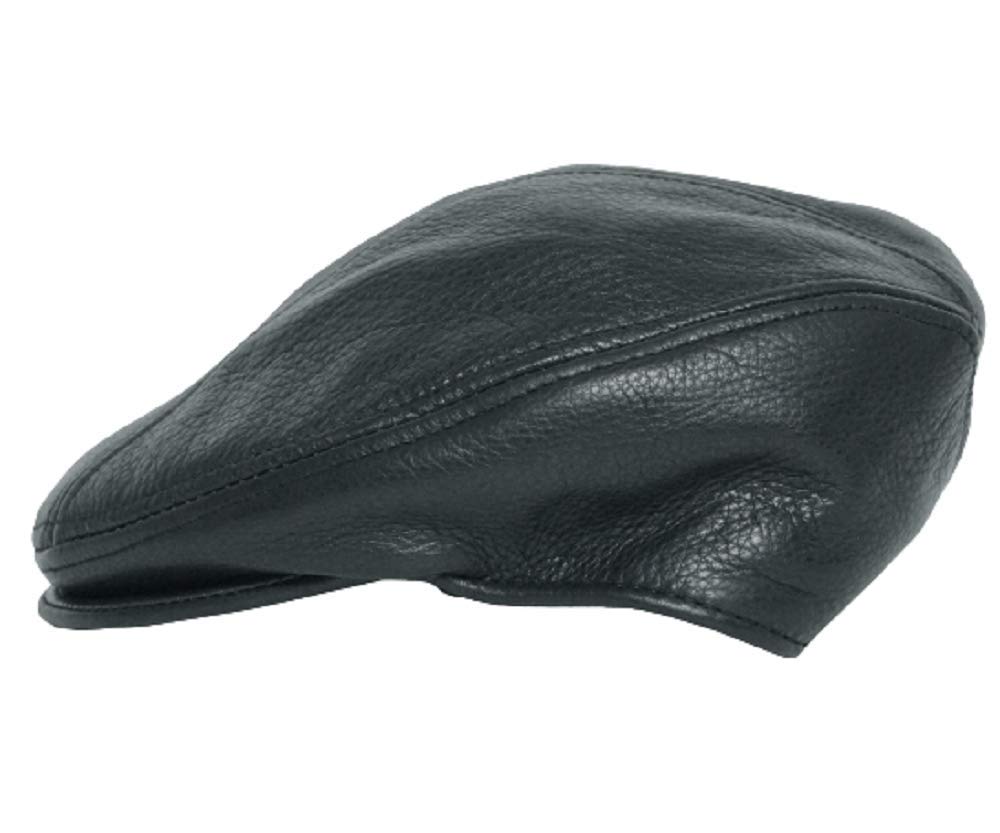 [New York Hat] 9250 Lamba 1900 Lamba Hunting Leather Cowhide (Black, LXL)