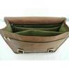 Real Satchel Bag Genuine Laptop Brown Briefcase Casual Goat Leather Messenger
