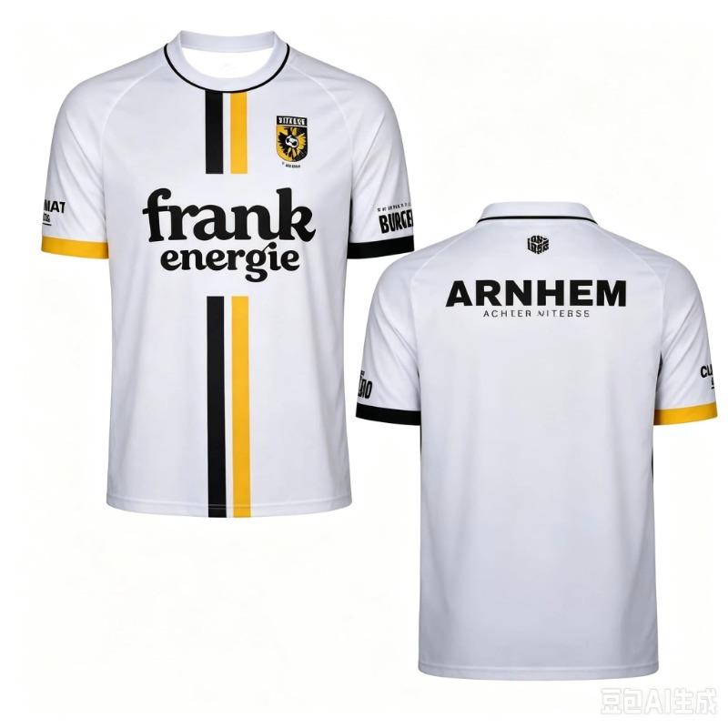 New Vitesse Arnhem Soccer Jersey Football Shirt Print Back Short‑Sleeve Quick‑Dry Men Fan Sports Match Uniform Family Matching