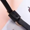Simple Decorative Jeans Belt Adjustable Length Faux Leather Knotted Thin Waistband Jeans Suit Pants Belt