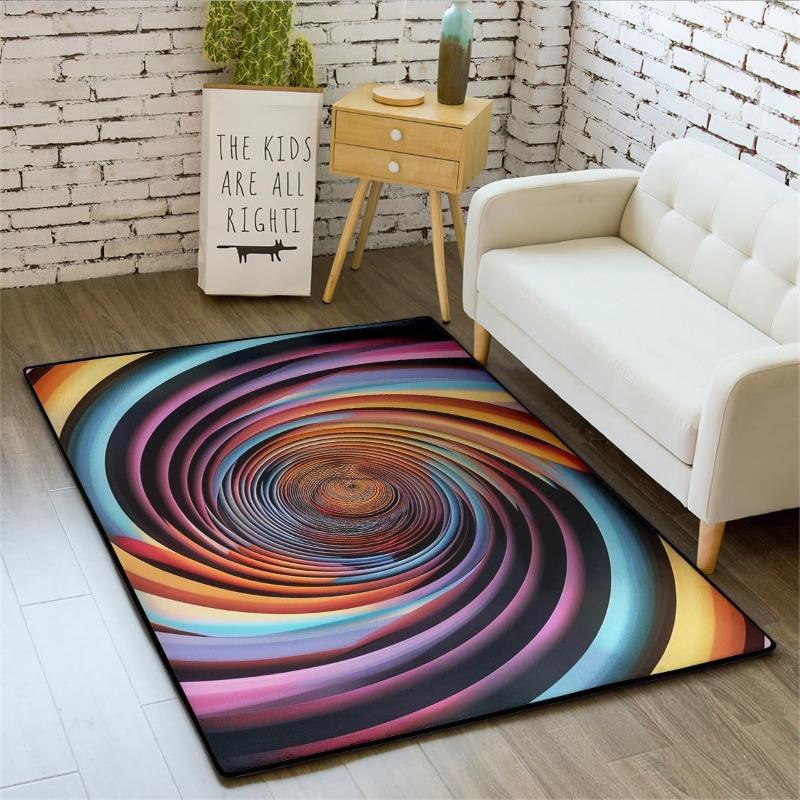 Visual Creative 3D Pattern Carpet for Home Living Room Bedroom Sofa Doormat Decor Large Area Rug Non-slip Floor Mat Very Fashion