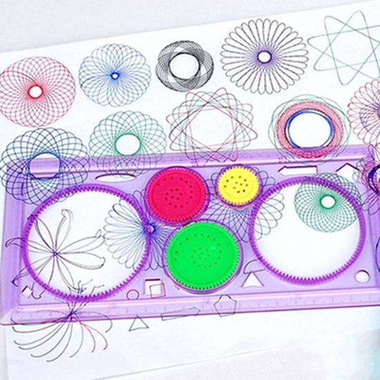 Ruler Creative Educational Toy DIY Drawing Stencils Tool for Children